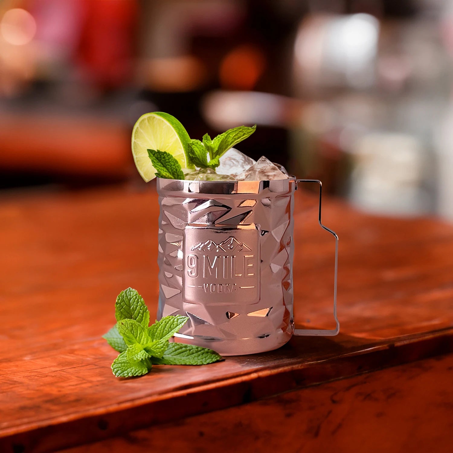 9 MILE Vodka Copper Mug Set - MBG Amber Room