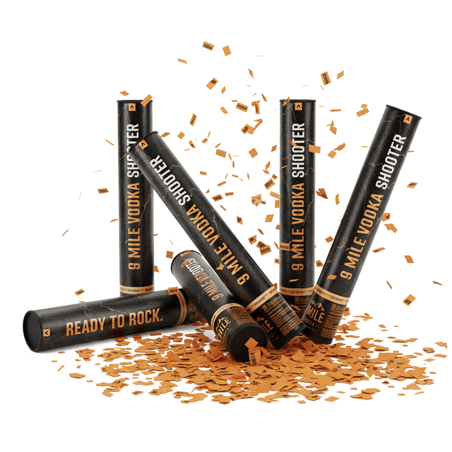 9 MILE VODKA CONFETTI SHOOTER - MBG Amber Room