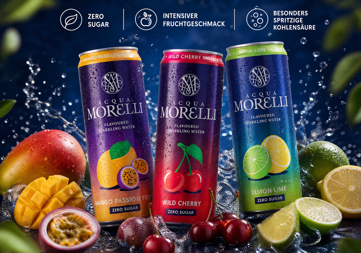 ACQUA MORELLI FLAVOURED SPARKLING WATER WILD CHERRY ZERO