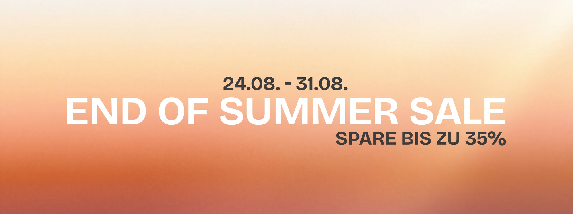 EINDE ZOMERUITVERKOOP