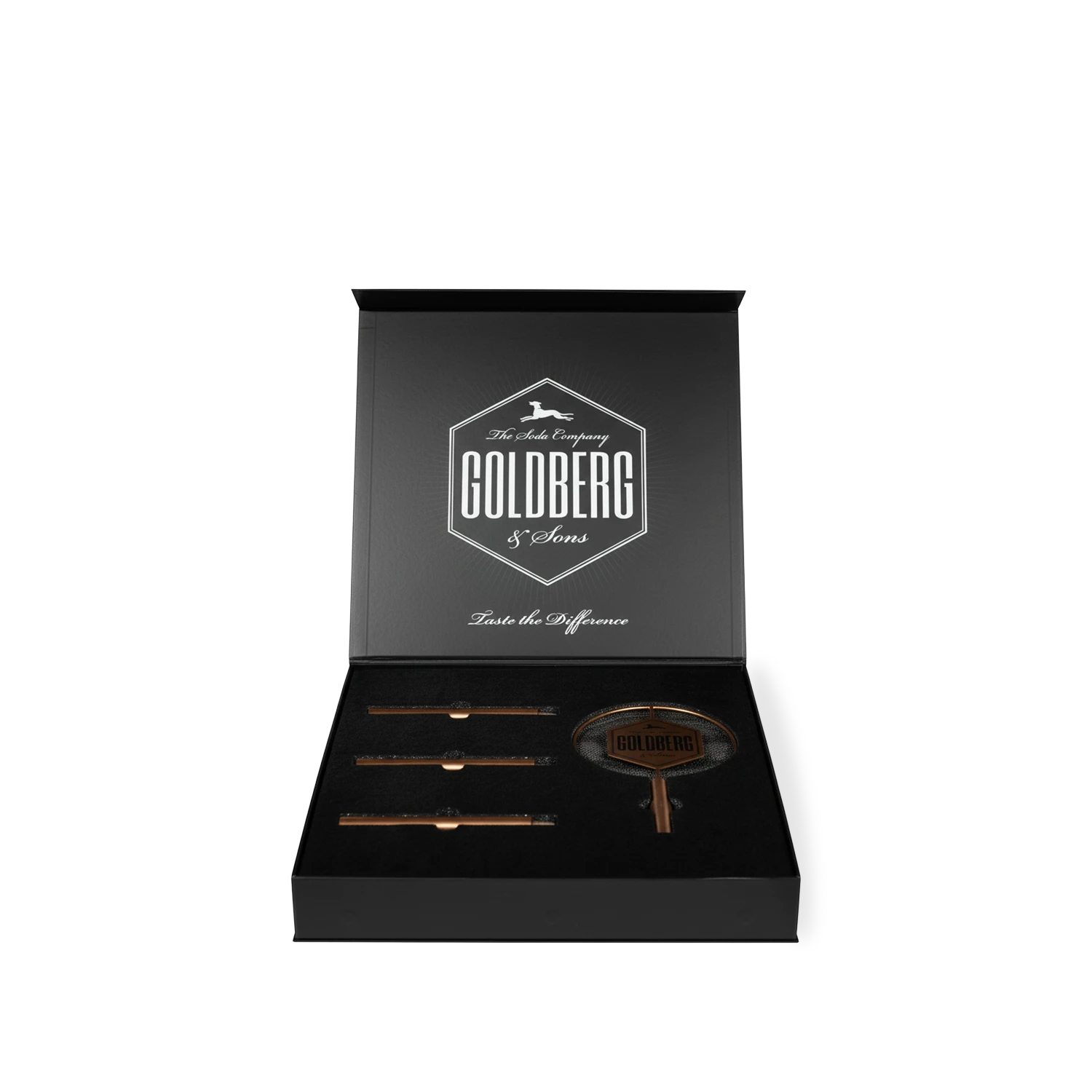 GOLDBERG SERVING TREE + GLAS BUNDLE - MBG Amber Room