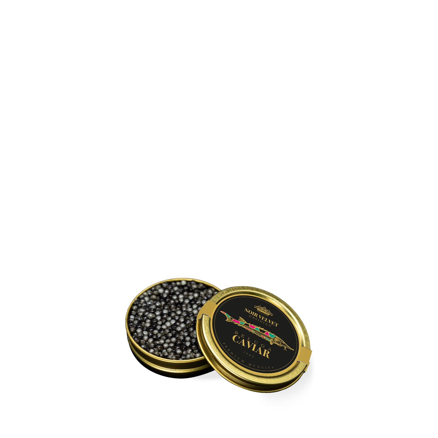 Noir Velvet Obsidian Beluga Caviar x 9 MILE Vodka Geschenkbox - MBG Amber Room