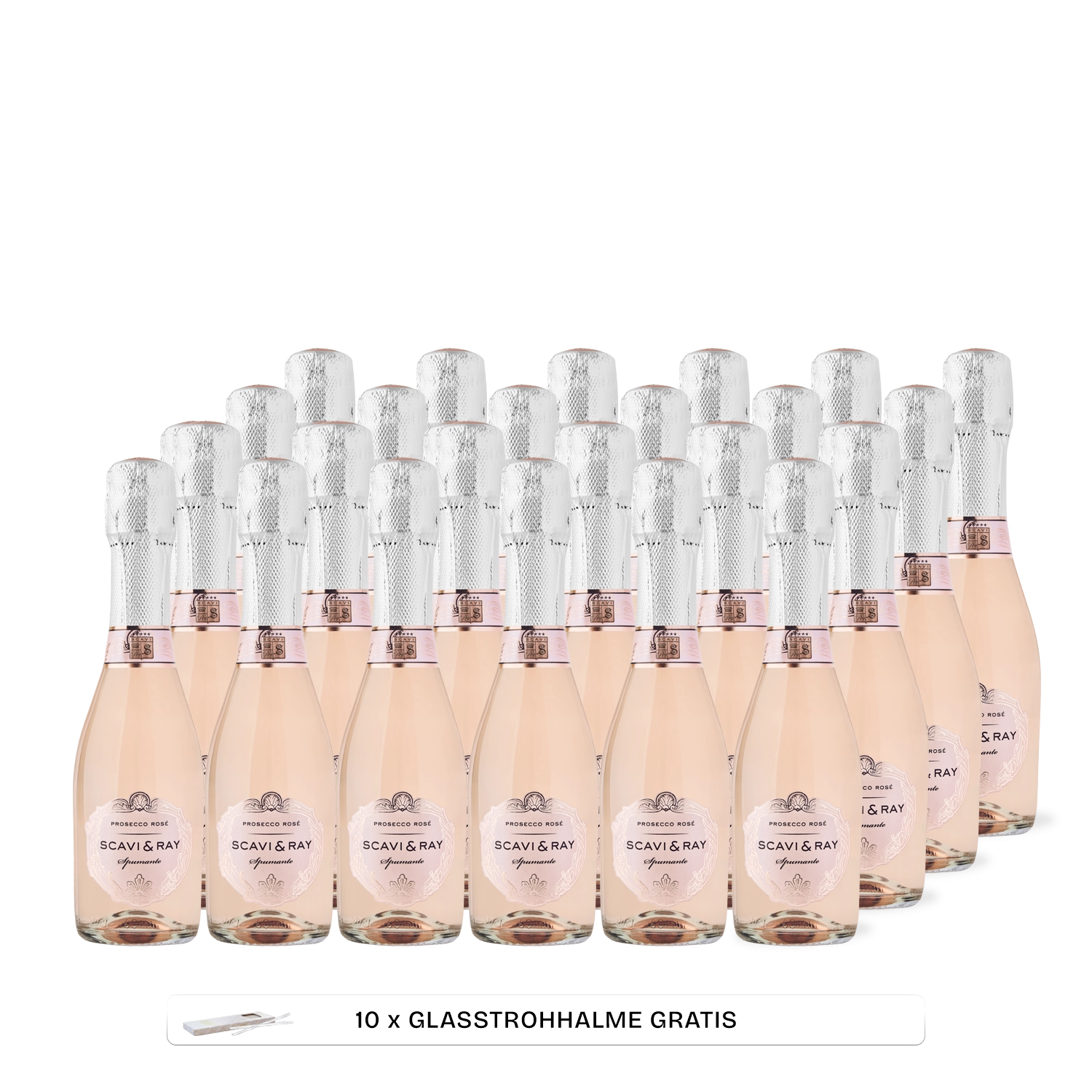 SCAVI & RAY Prosecco Spumante Rose Piccolo Set - MBG Amber Room