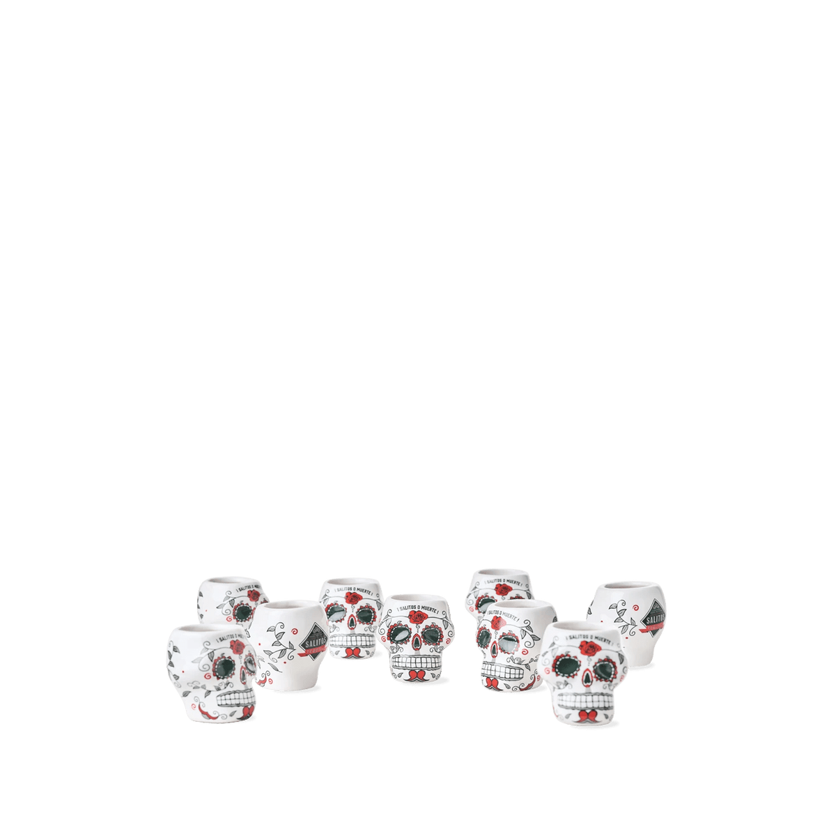 SALITOS TEQUILA SPIRITS SKULL SHOT CUPS