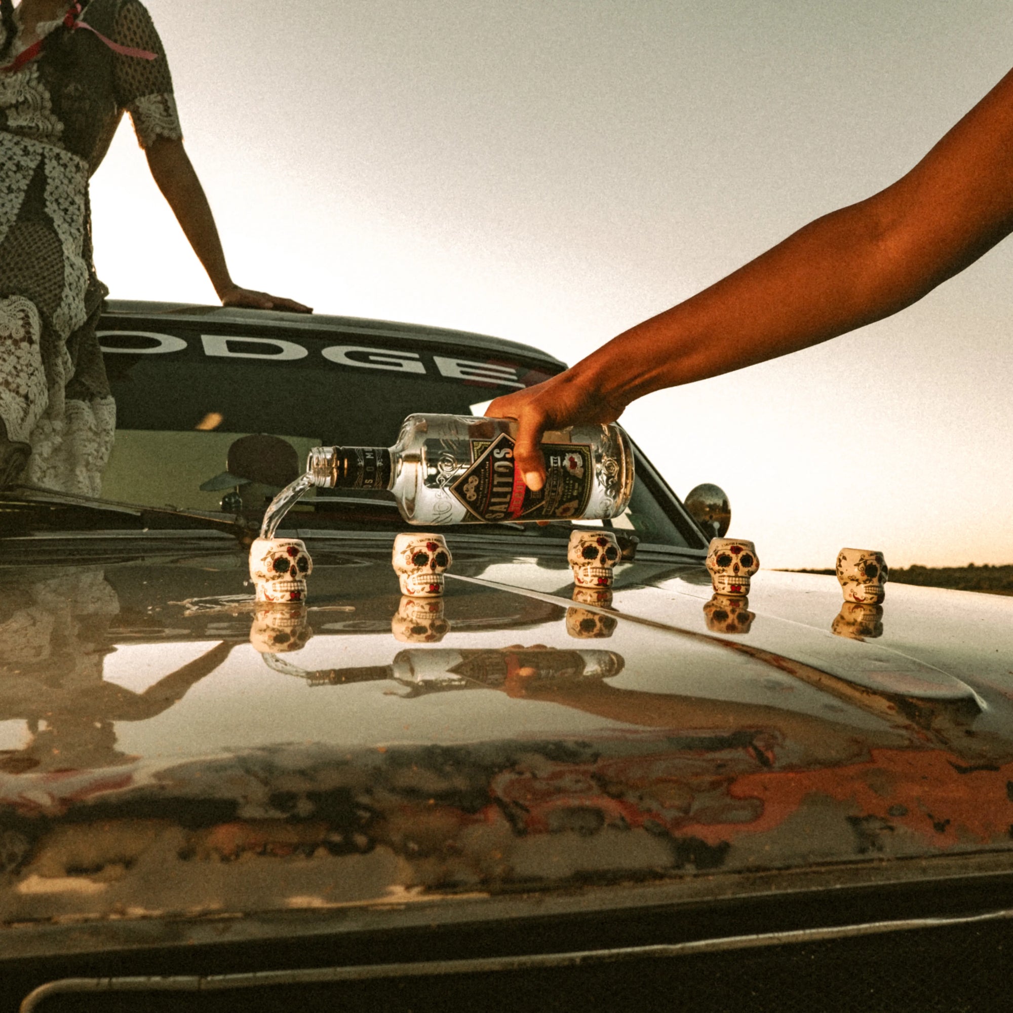 SALITOS TEQUILA Spirit Skull Shot Cups - MBG Amber Room