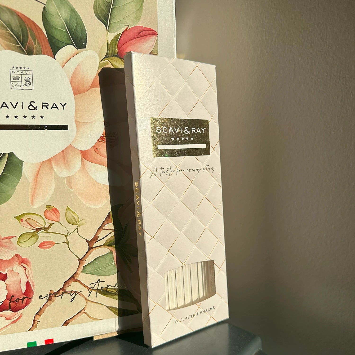 GRATIS SCAVI & RAY Glasstrohhalm Set - MBG Amber Room