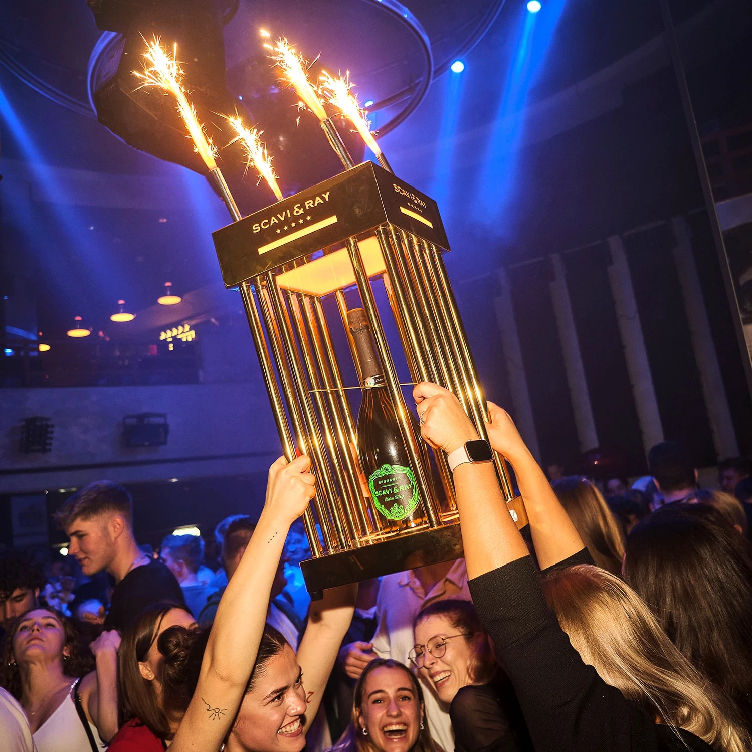 SCAVI & RAY SHOW BOTTLE PRESENTER CAGE (1 BOTTLE) - MBG Amber Room