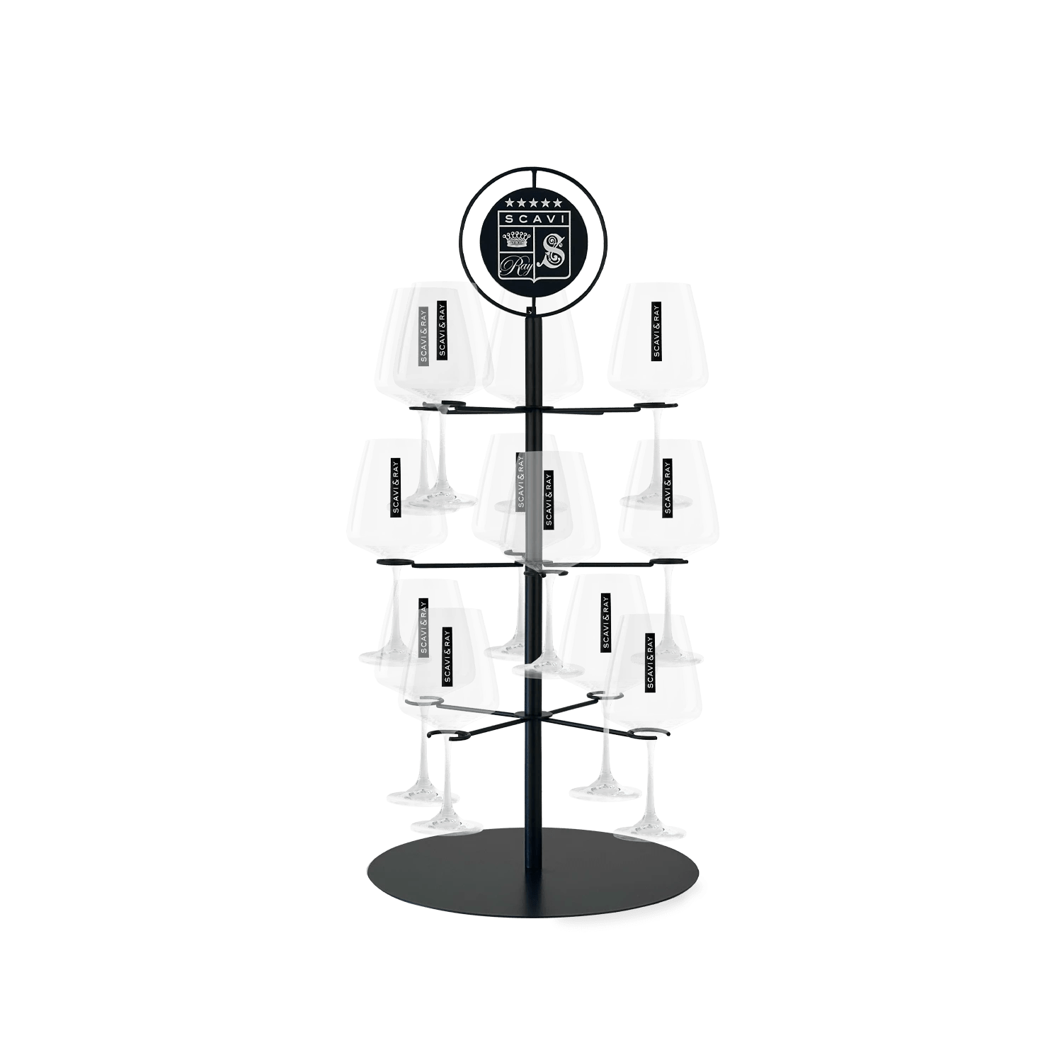 SCAVI & RAY SERVING TREE + GLAS BUNDLE - MBG Amber Room