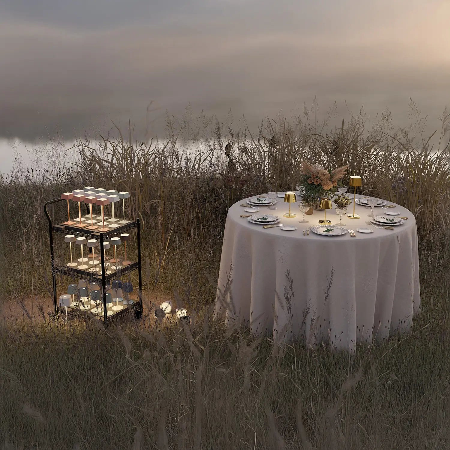 LUCENT CROWN TROLLEY - MBG Amber Room