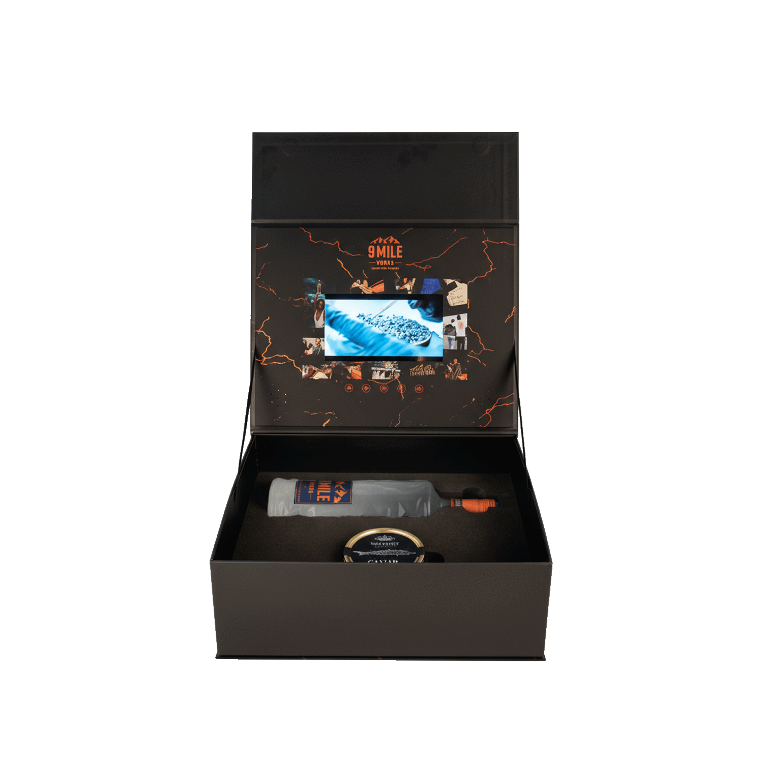 Noir Velvet Obsidian Beluga Caviar x 9 MILE Vodka 0,7L