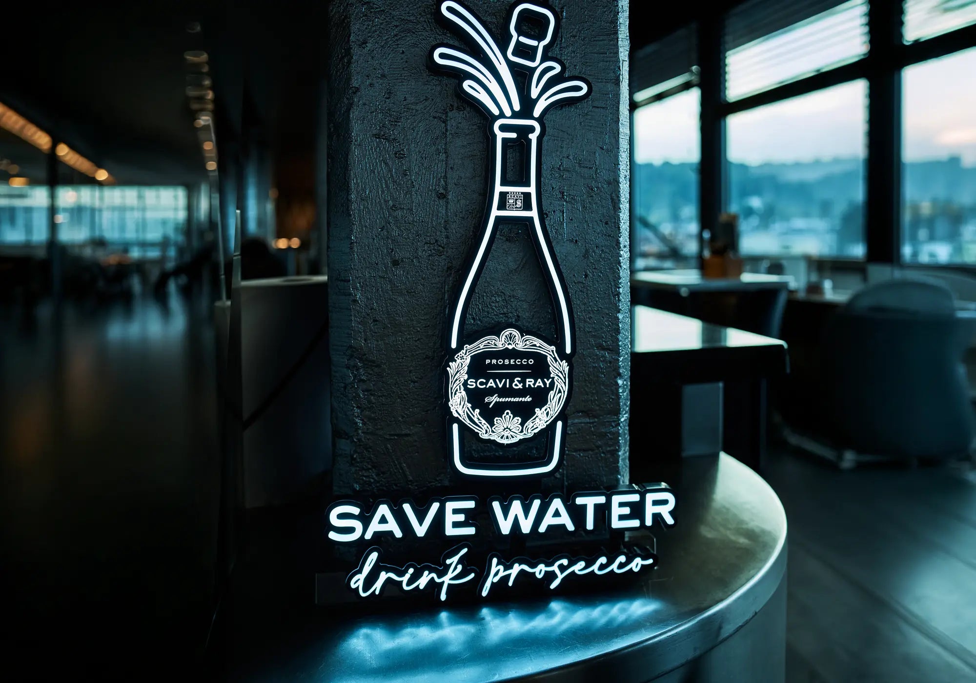 SCAVI & RAY LED NEON SIGN "DRINK PROSECCO"