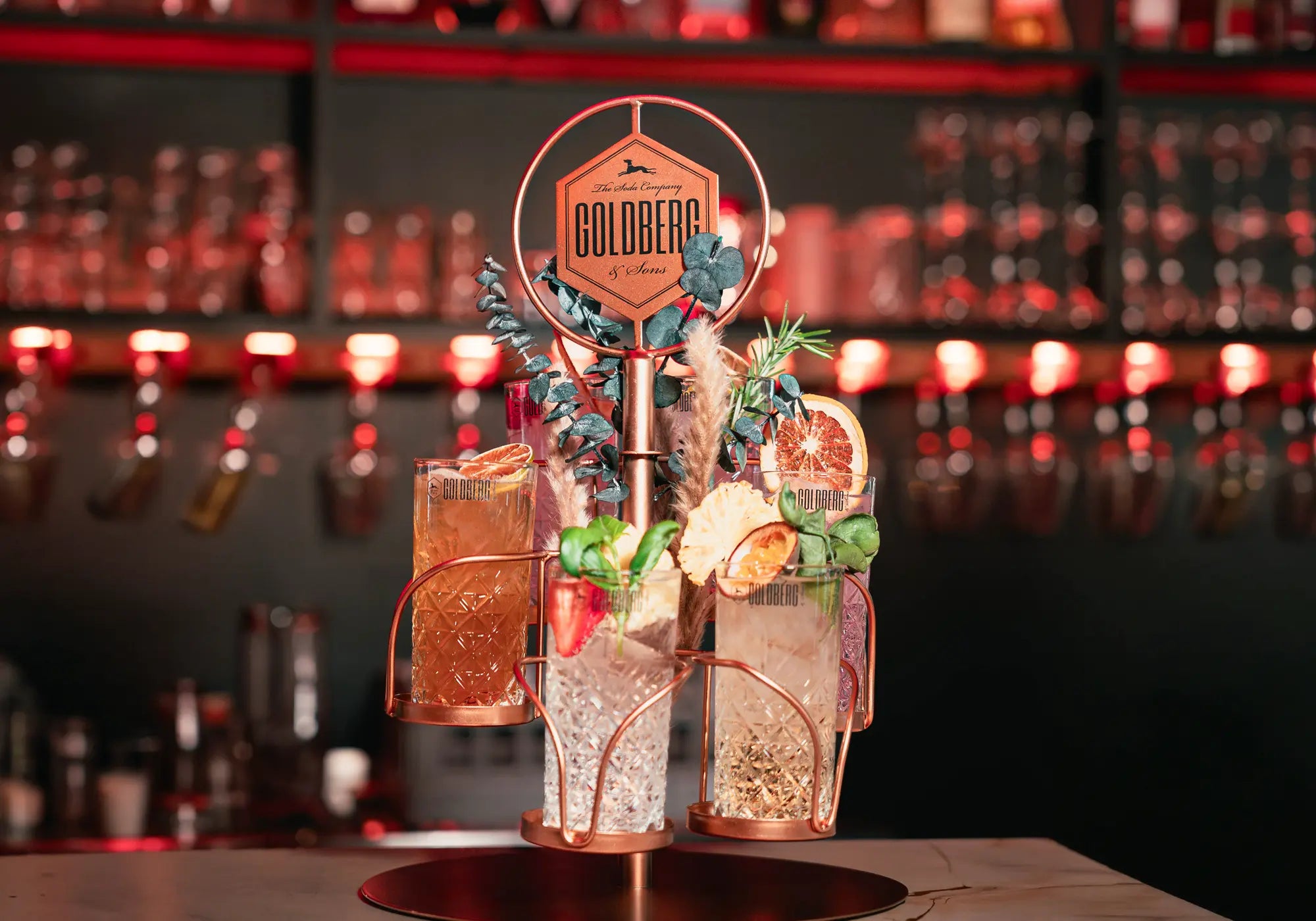 GOLDBERG HIGHBALL SERVING TREE